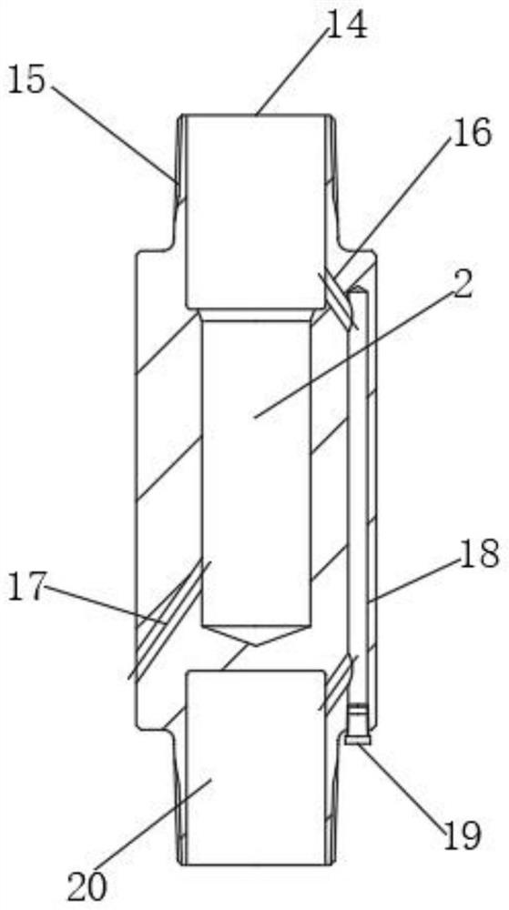 Novel oil pipe joint device