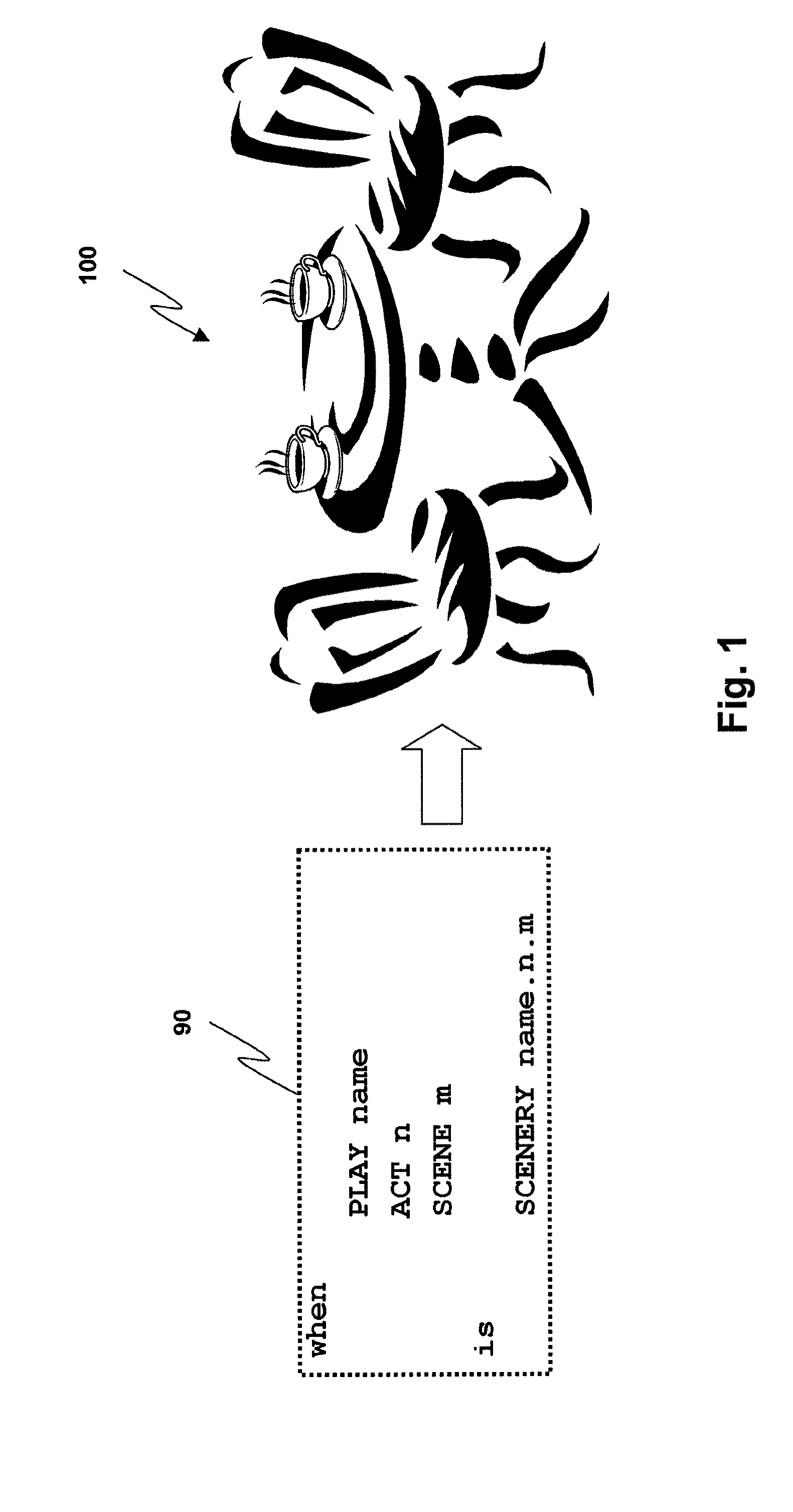 Method and system for rendering the scenes of a role playing game in a metaverse