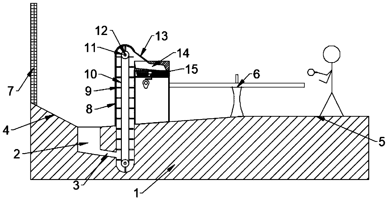 Table tennis training device