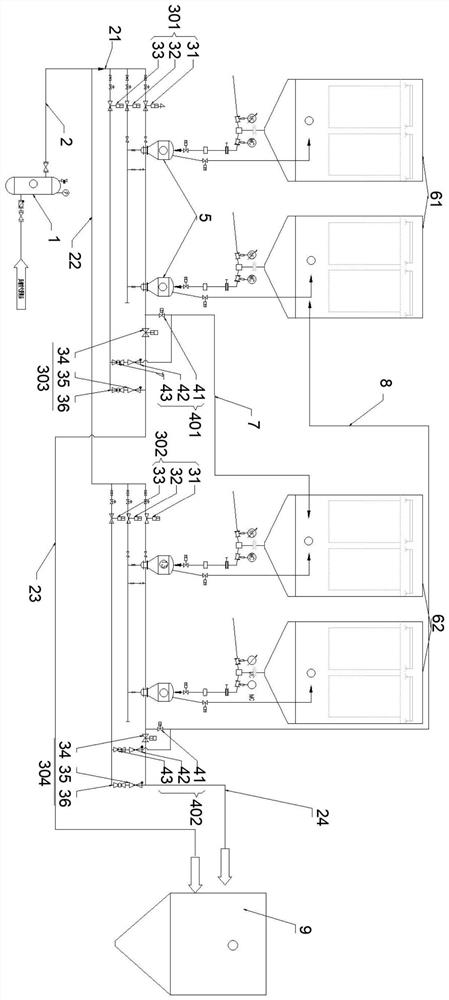 Rapid bed building system for semi-dry desulfurization