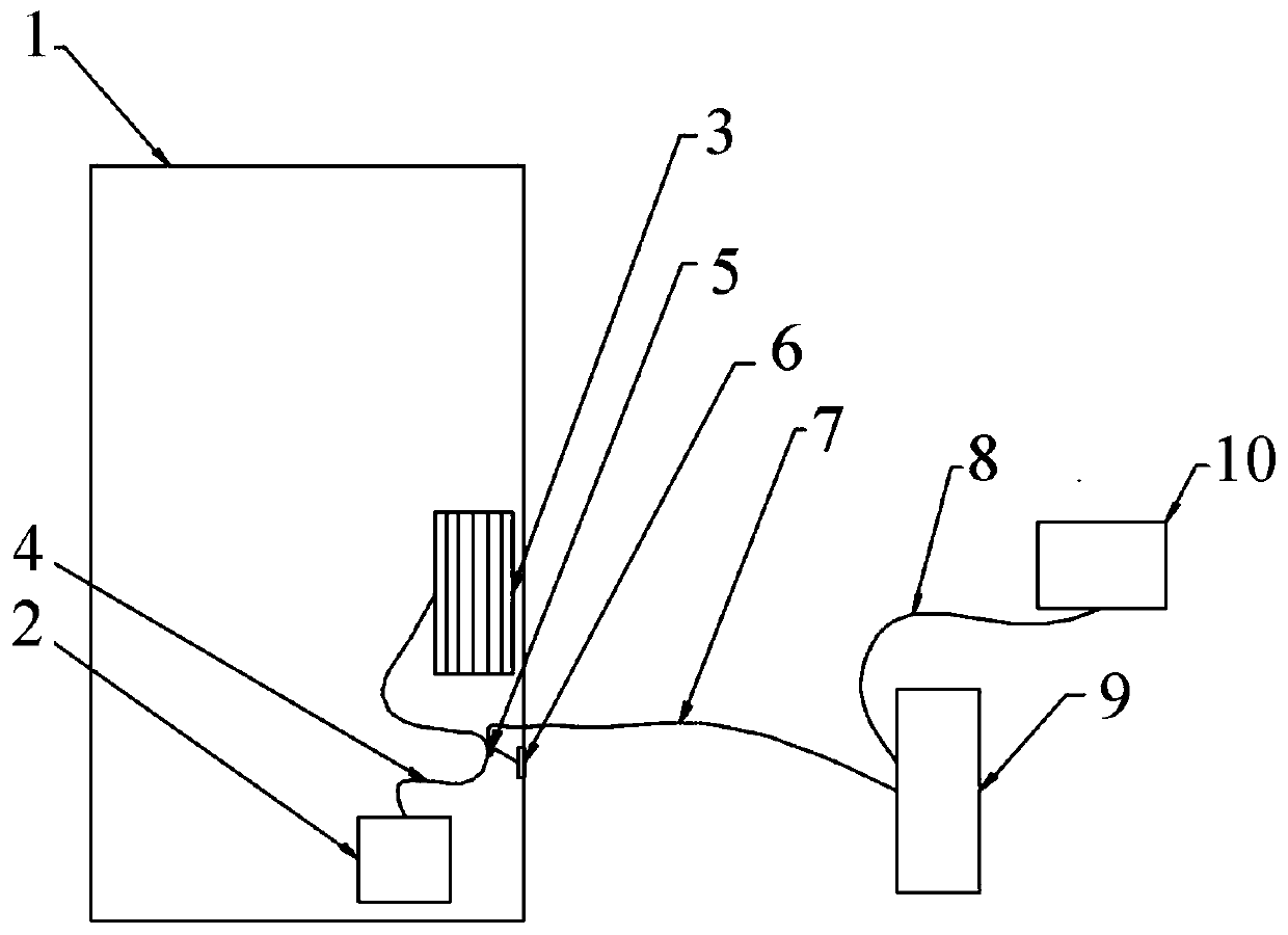 Refrigeration system pipeline measuring method and device