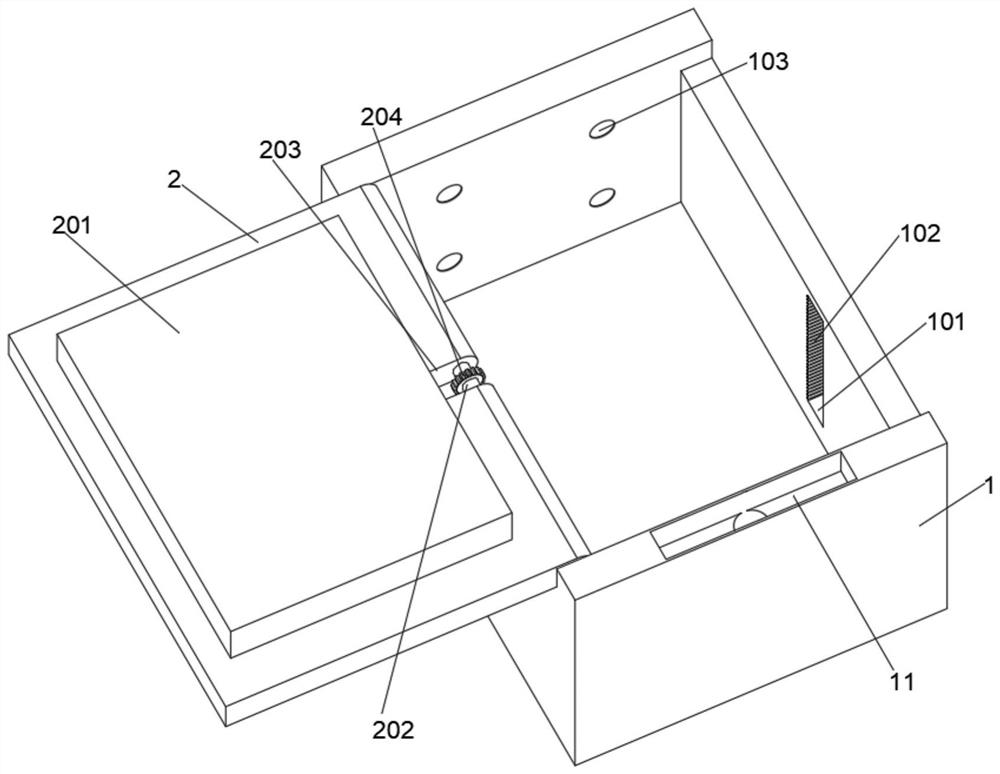 Transfer box for genetic detection