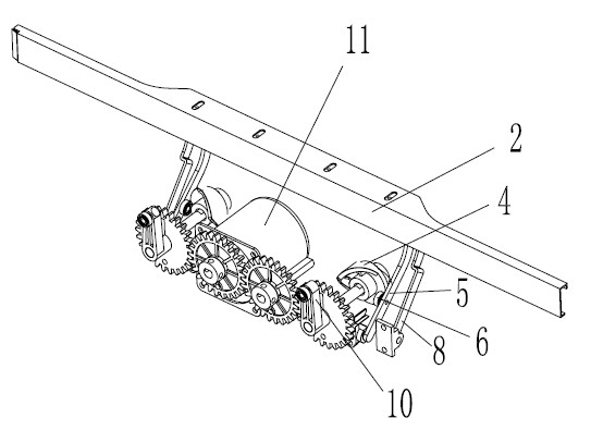 Pushing-elevating mechanism for full-automatic mahjong machine