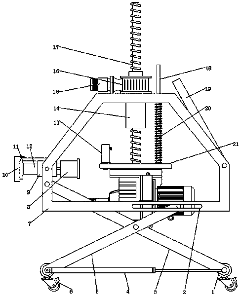 Engineering machinery electrical equipment inspection bench