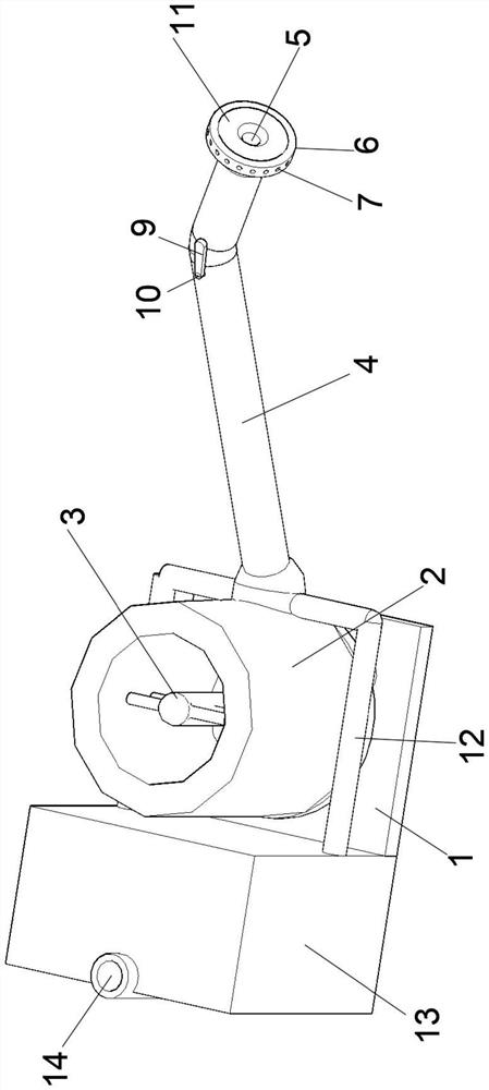 Coal mine guniting dust removal equipment