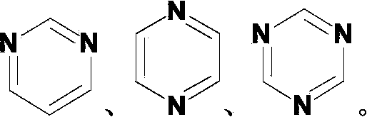 Benzanthracene derivatives containing pyrimidinyl, pyrazinyl or triazinyl groups and applications thereof