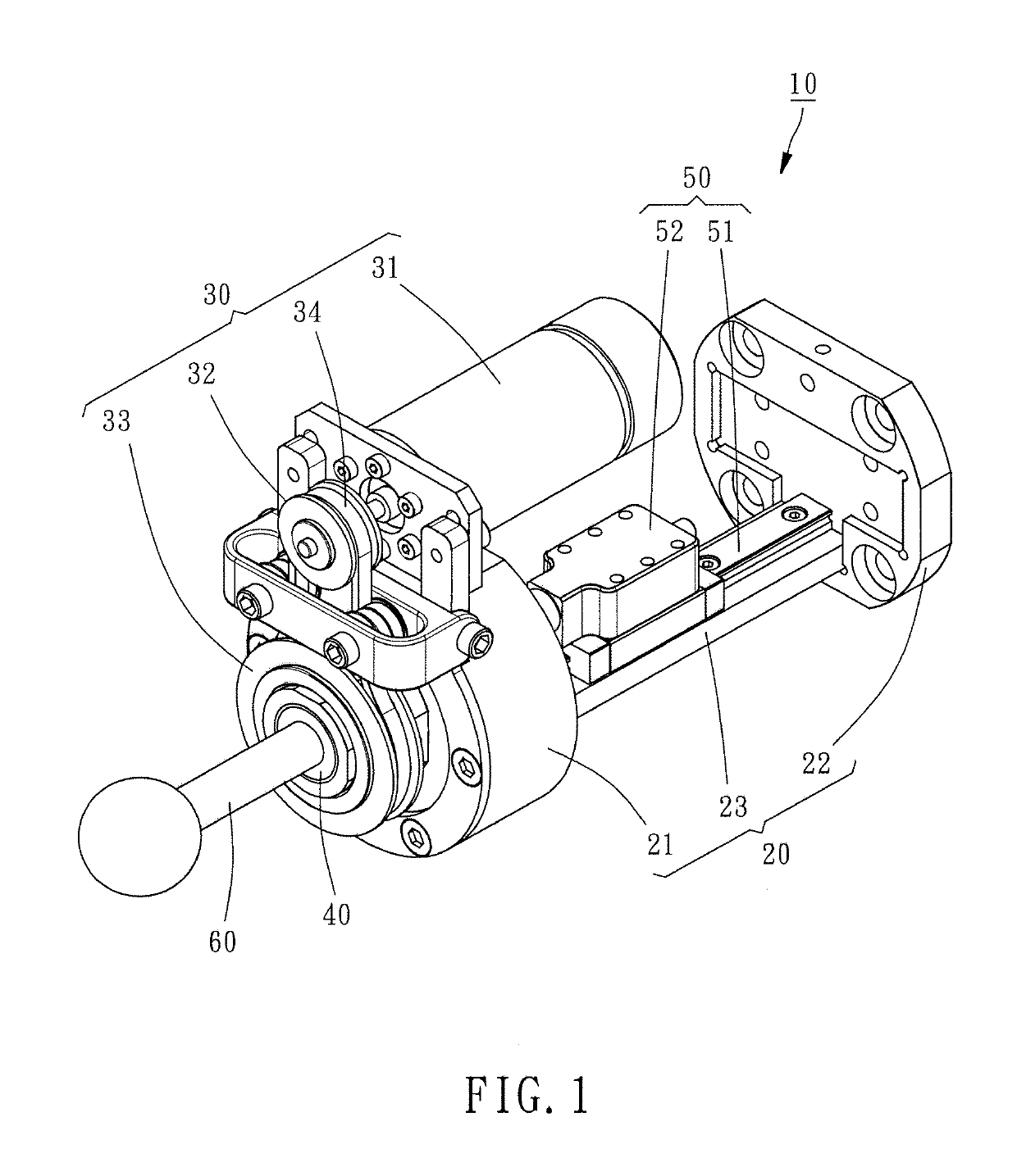 In-prosthesis linear drive system