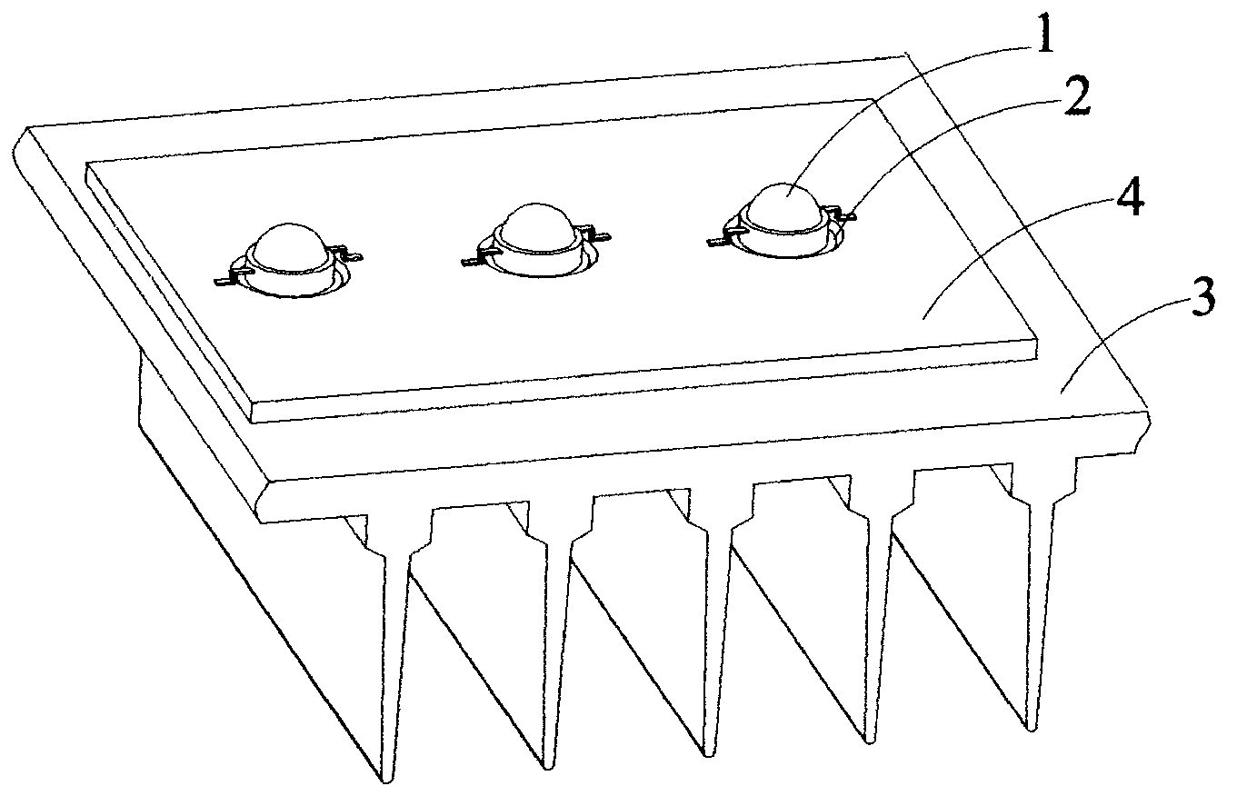 Welding type LED substrate and manufacturing technology thereof