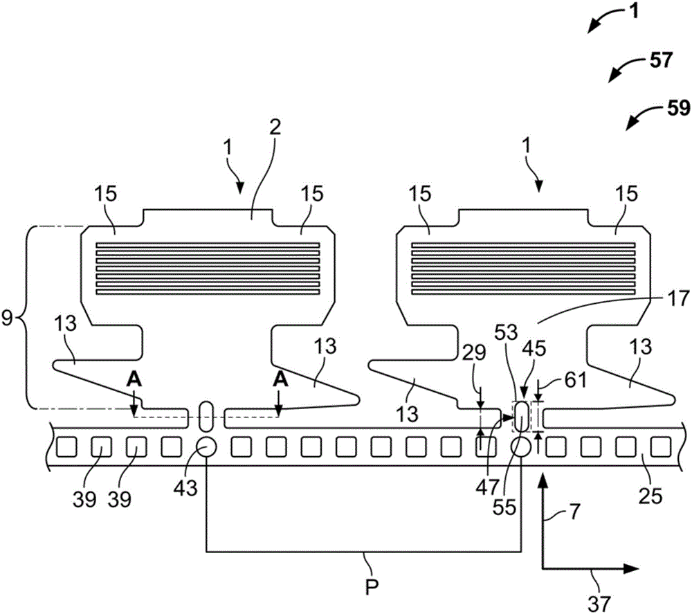 Sheet metal part with improved connection tab geometry