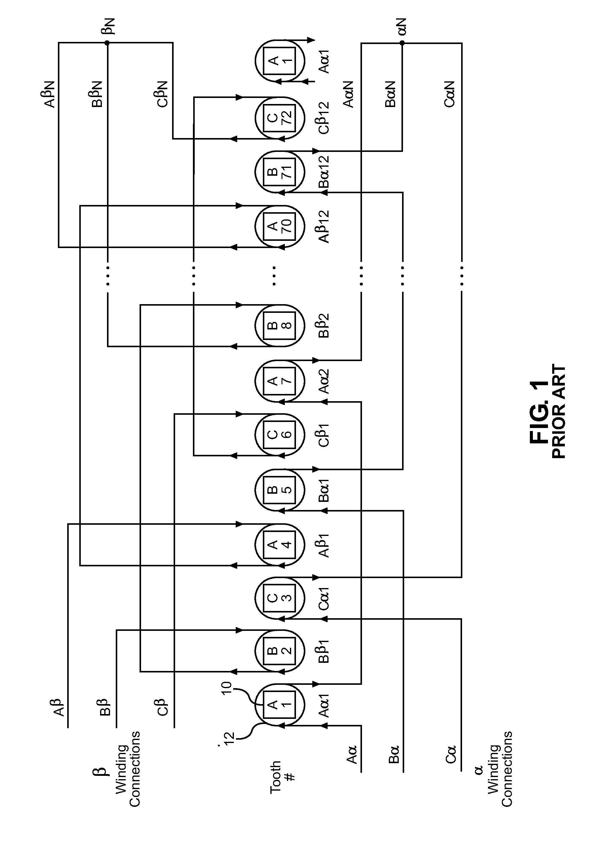 System and method for determining rotor shaft position of high voltage pm ac synchronous machines using auxiliary windings