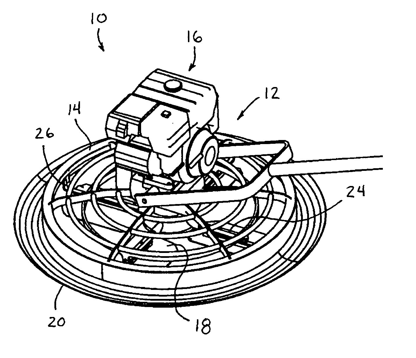 Concrete finishing apparatus