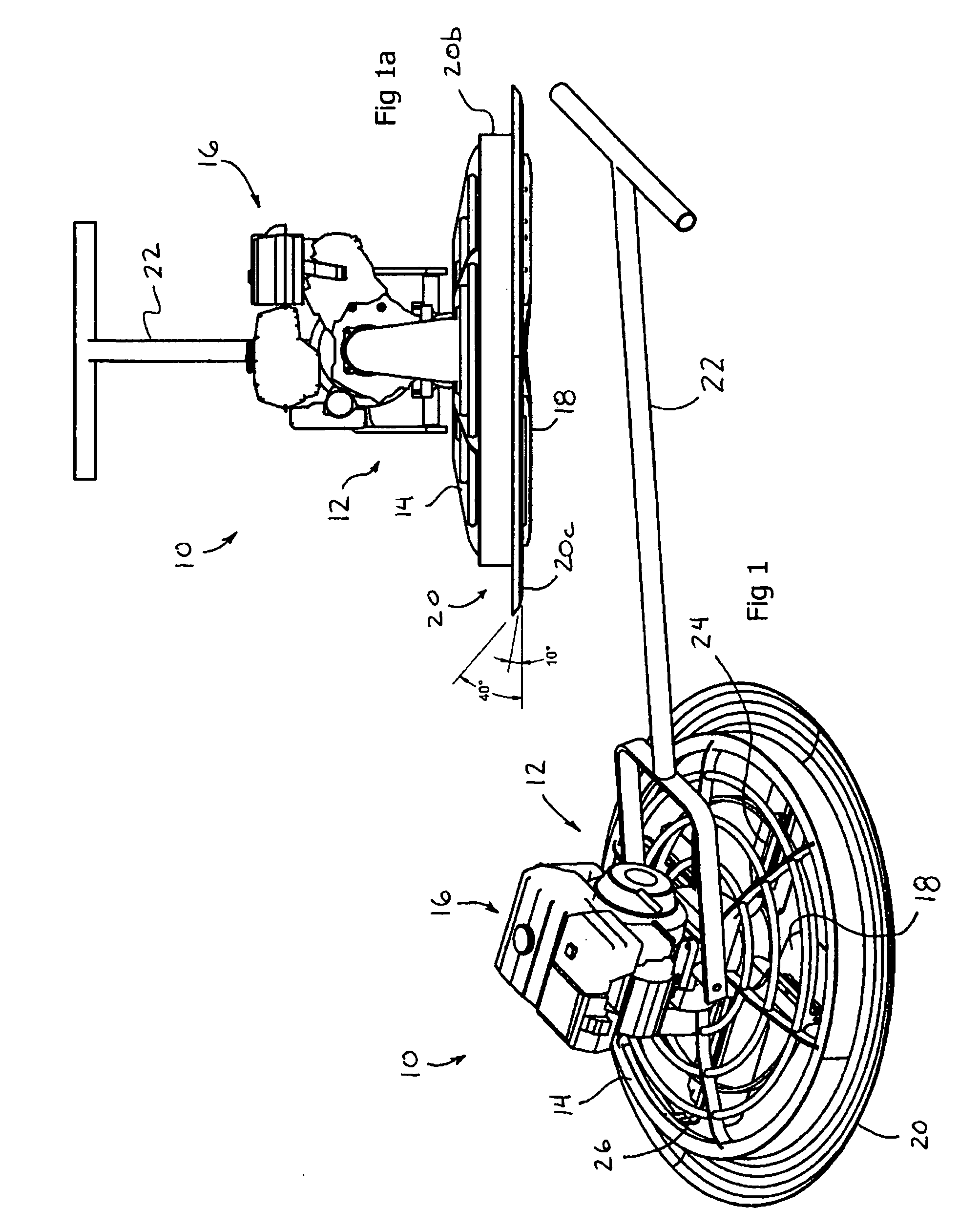 Concrete finishing apparatus