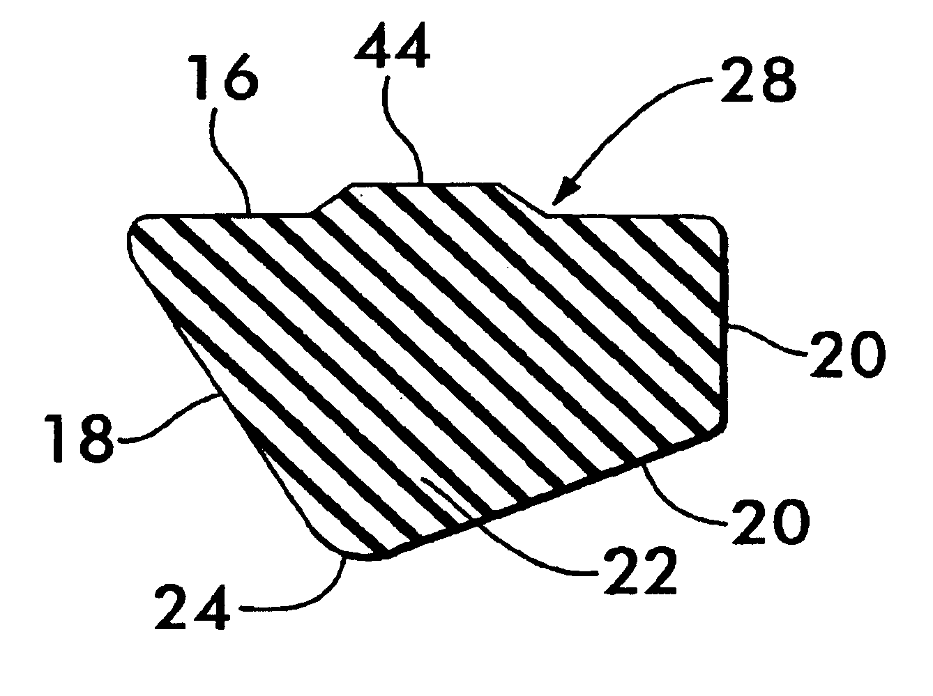 Valve seal with pressure relief channels and expansion voids