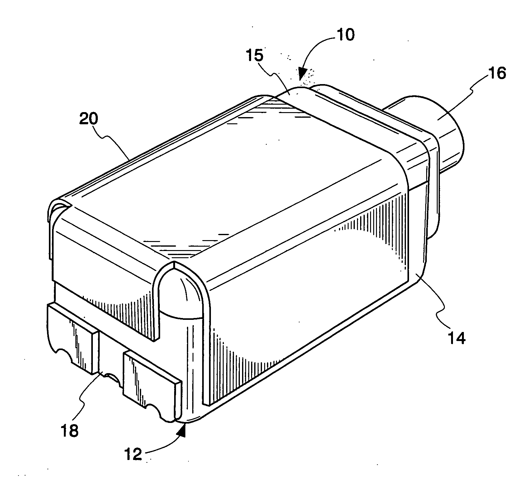 Acoustical receiver housing for hearing aids