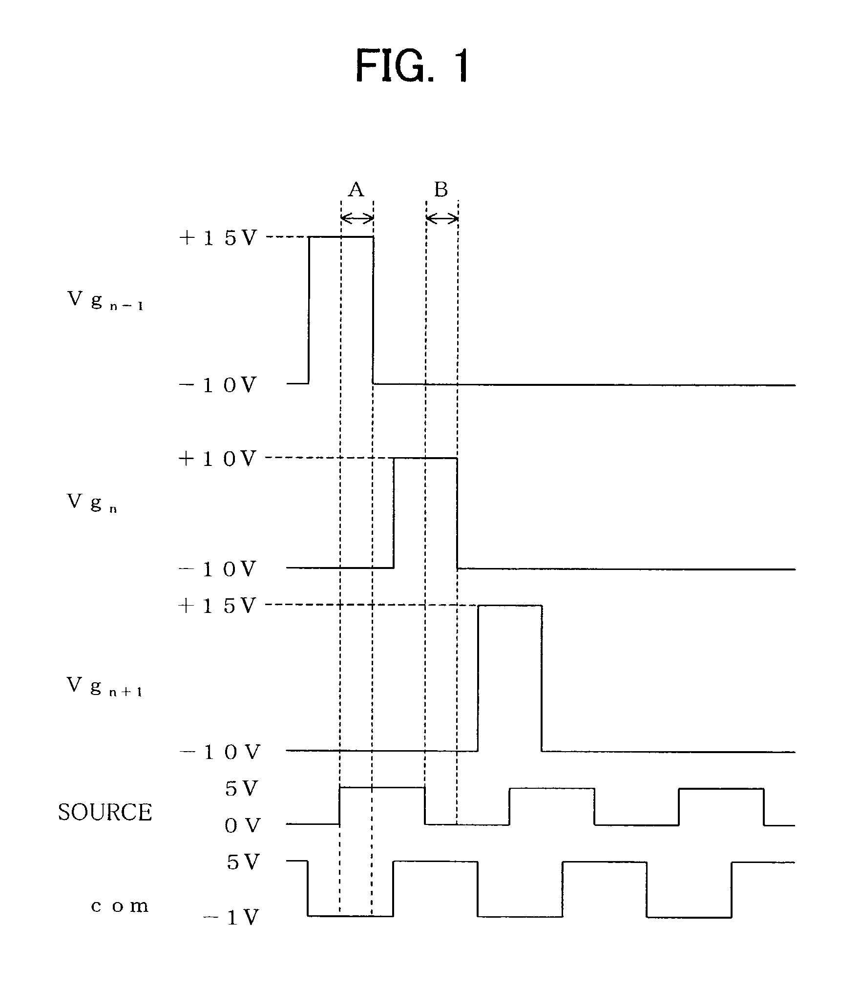 Method of driving image display, driving device for image display, and image display