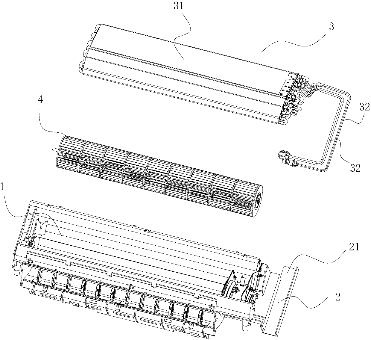 Air-conditioning indoor machine bottom case, air-conditioning indoor machine, air conditioner and indoor machine installation method