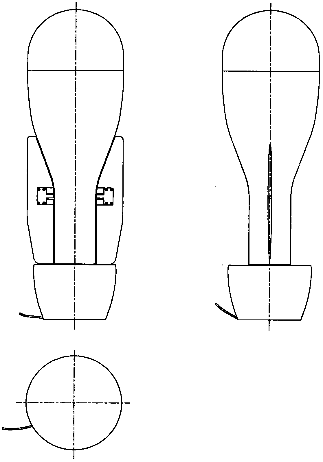 Underwater self-propulsion omnibearing sensor