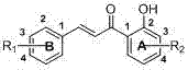 A class of carbamate chalcone ester compounds, their preparation methods and uses