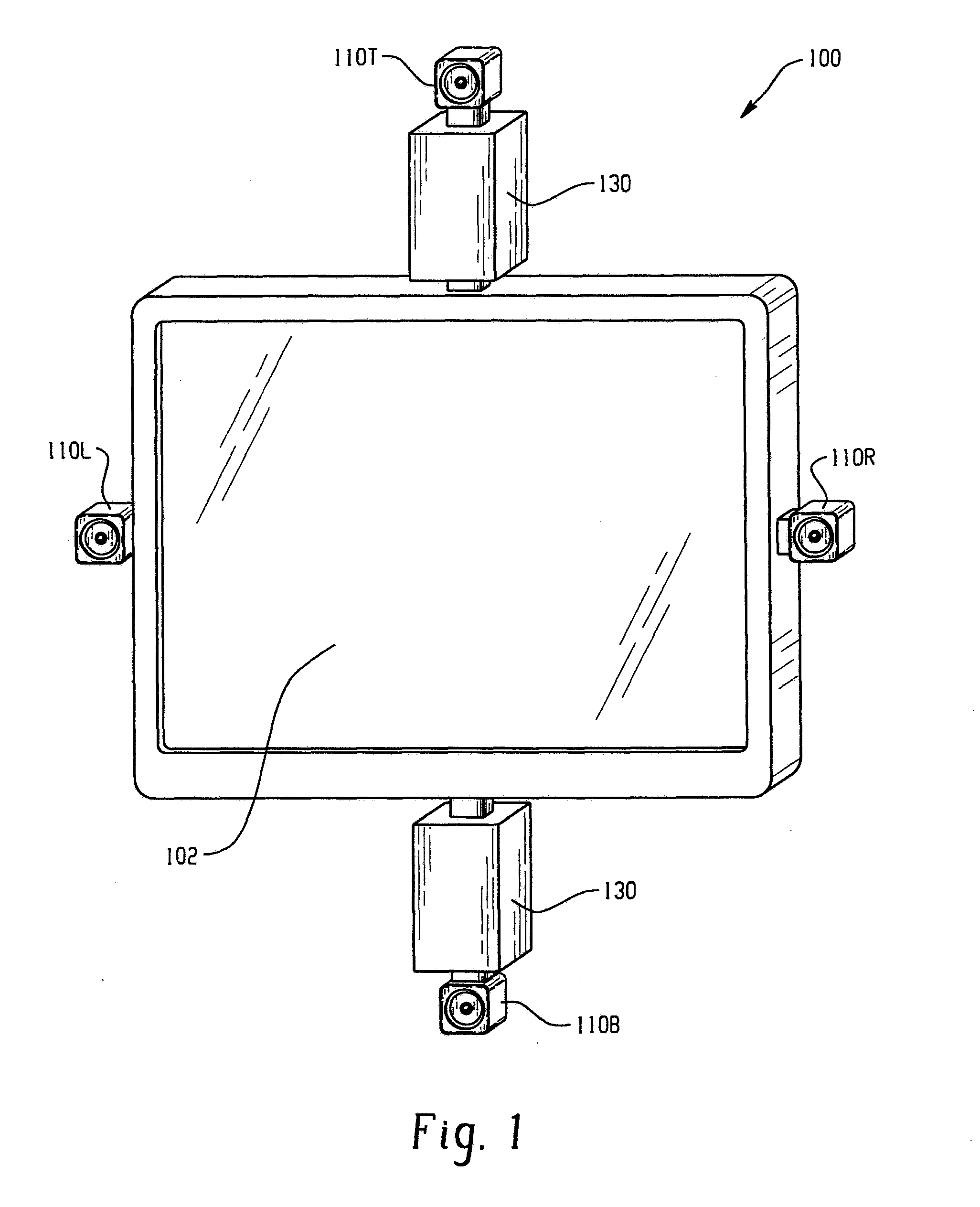 Glare assembly for eye test display