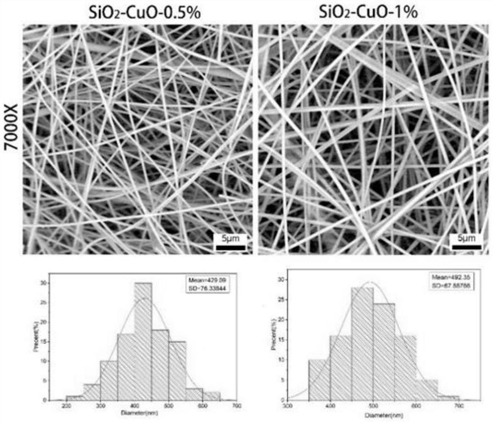 Flexible inorganic nanofiber composite scaffold and preparation method thereof