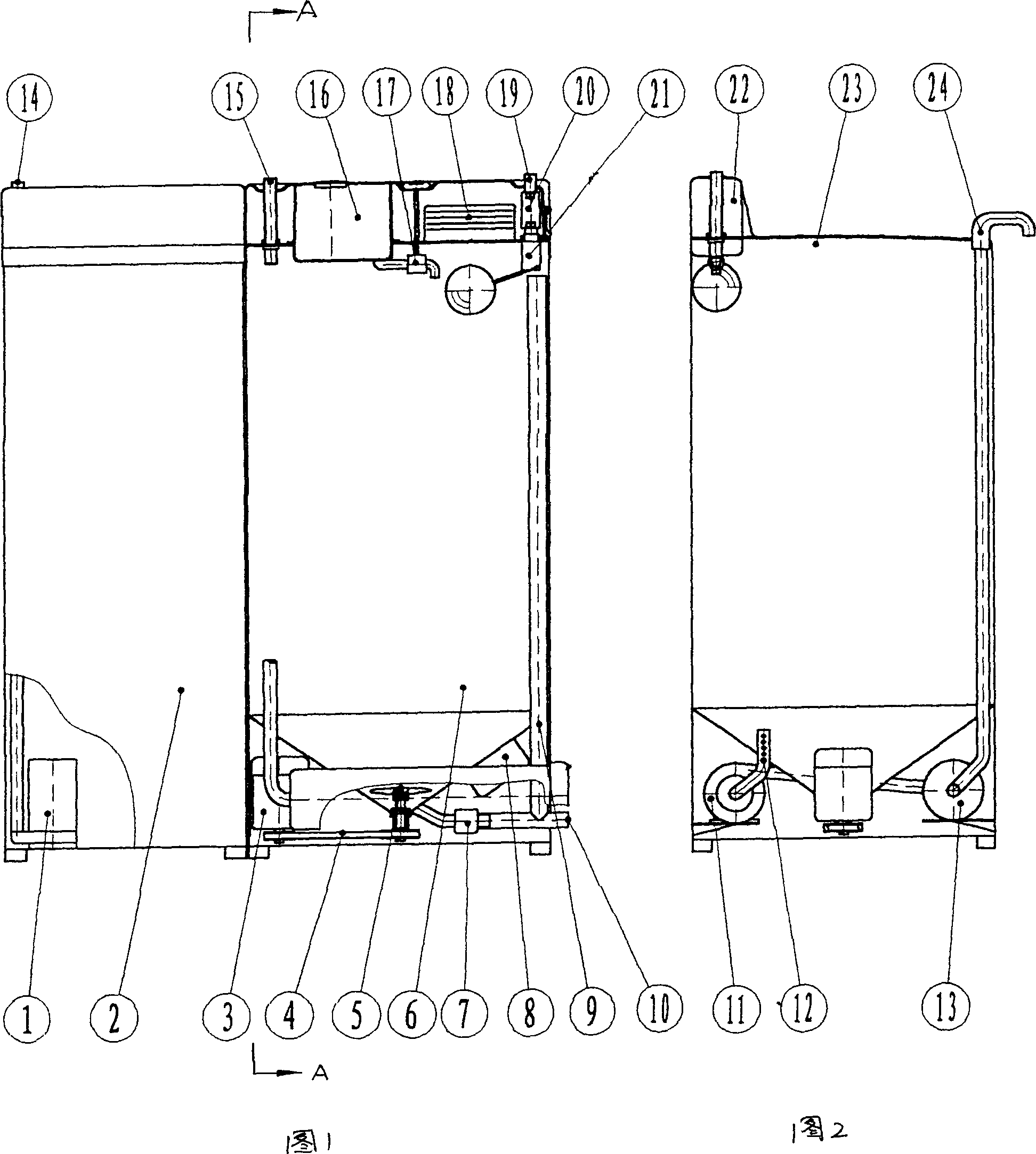 Household domestic sewage treating method and its device