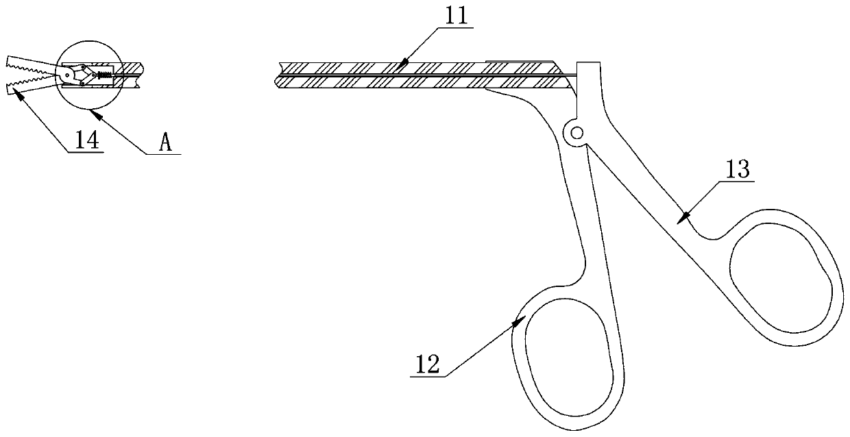 Vaginal closure system capable of being used under laparoscope