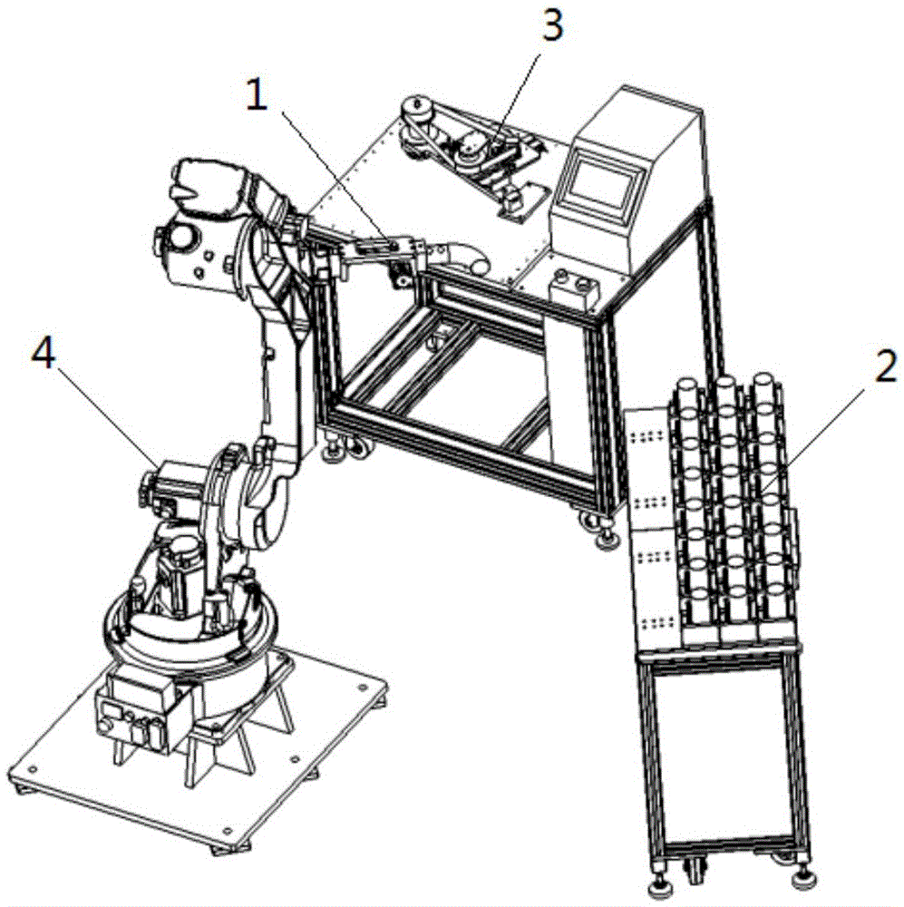 Stainless steel elbow pipe outer circle polishing system based on industrial manipulator