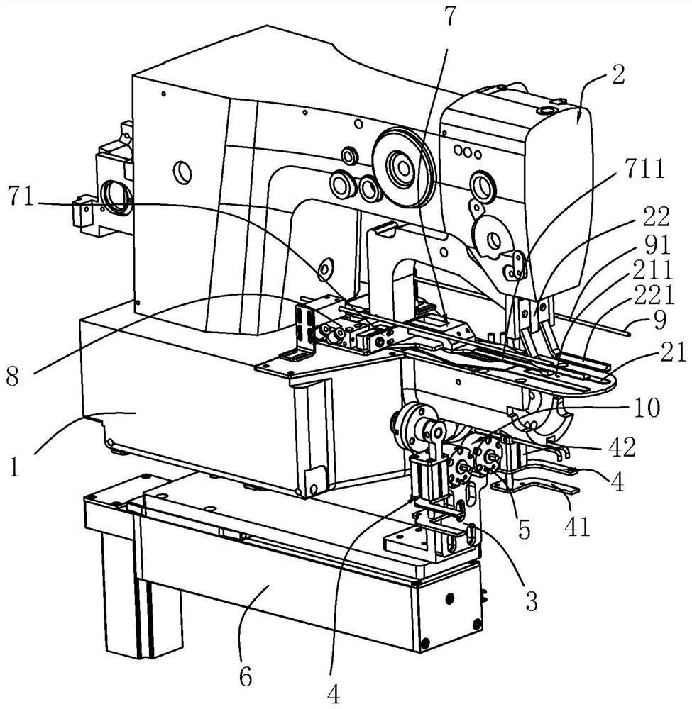 Elastic band connecting machine