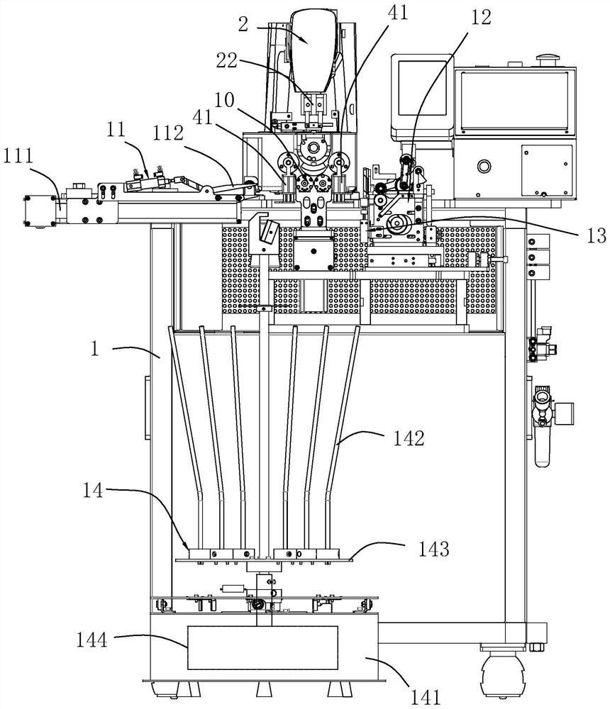 Elastic band connecting machine