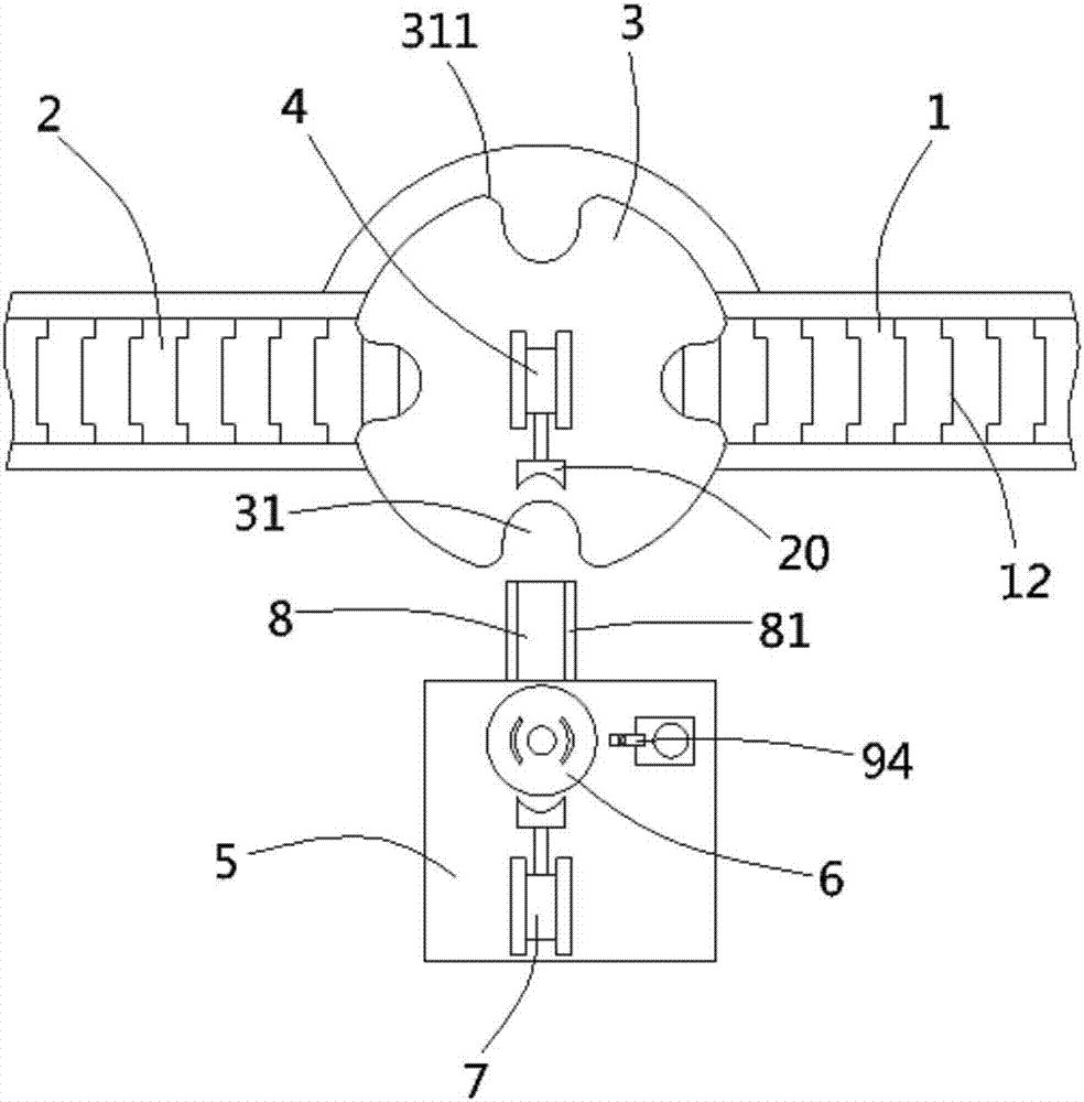 Medicine bottle label detection mechanism for labeling machine