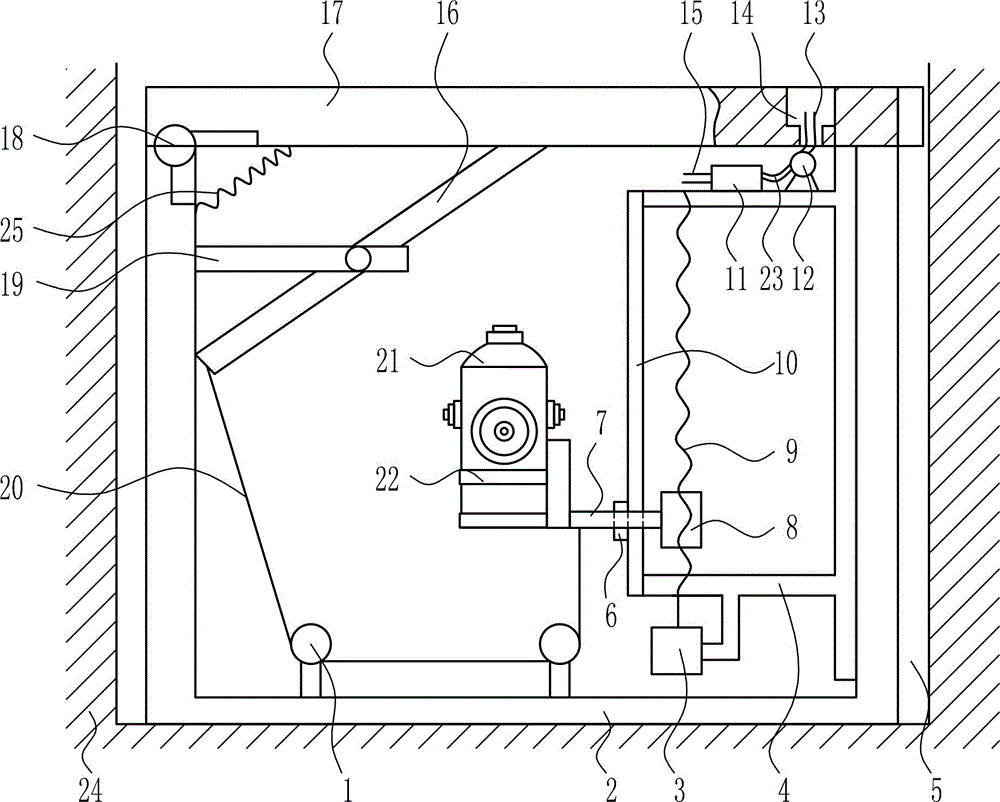 Space-saved anti-freezing type fire hydrant for firefighting