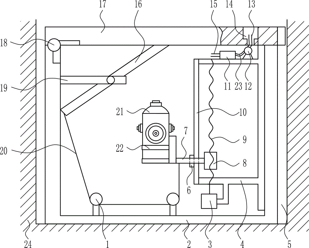 Space-saved anti-freezing type fire hydrant for firefighting