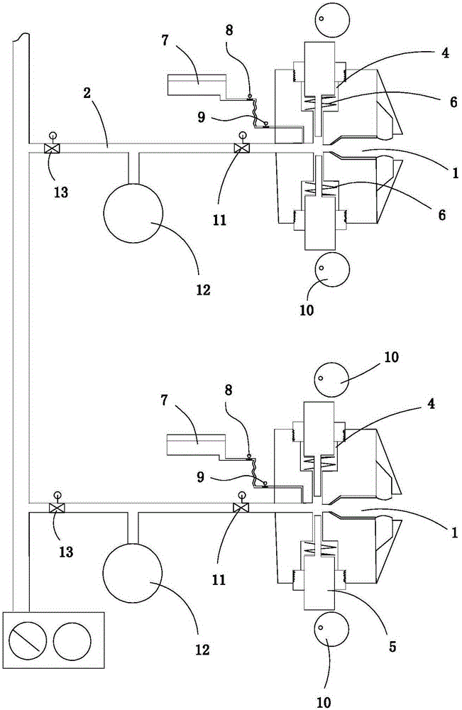 Normal-temperature vacuum exhaust machining equipment of gravity heat pipe