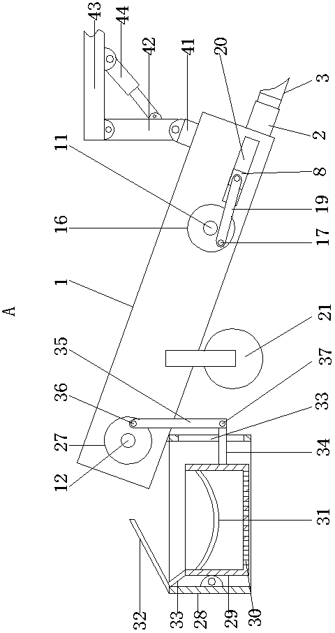 Efficient astragalus membranaceus unearthing and harvesting device