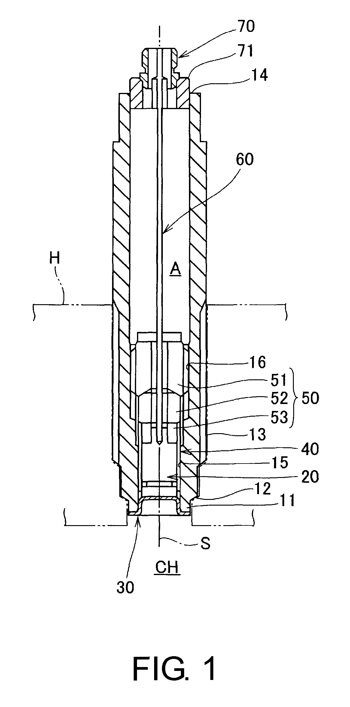 Piezoelectric pressure sensor with accommodation for thermal deformation