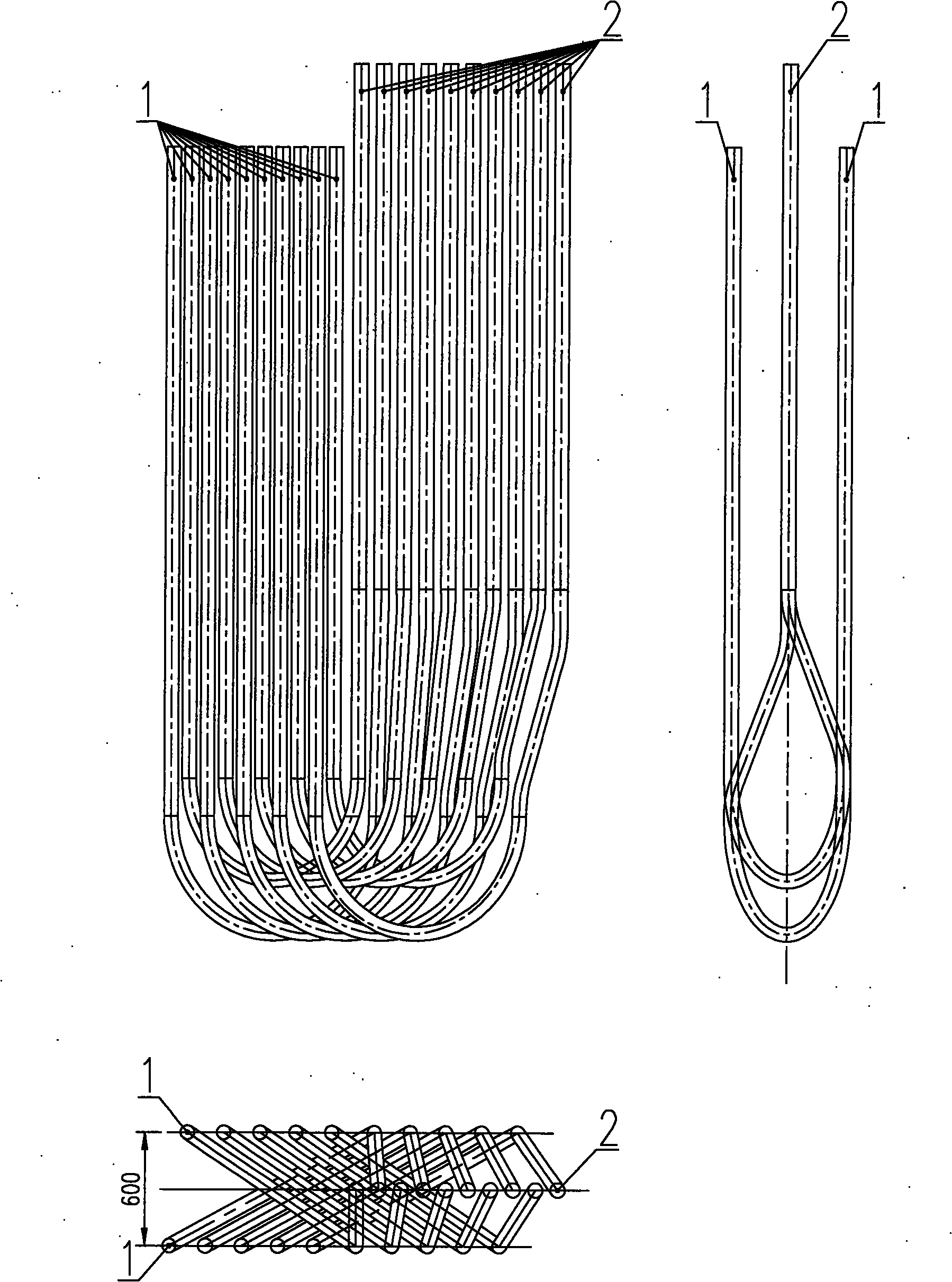 Cracking furnace for cracking hydrocarbon steam to prepare ethylene