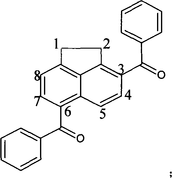 Polycyclic arone 3,6-diphenyl acenaphthene and synthesis method thereof