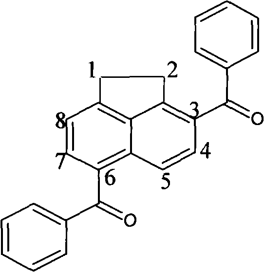 Polycyclic arone 3,6-diphenyl acenaphthene and synthesis method thereof