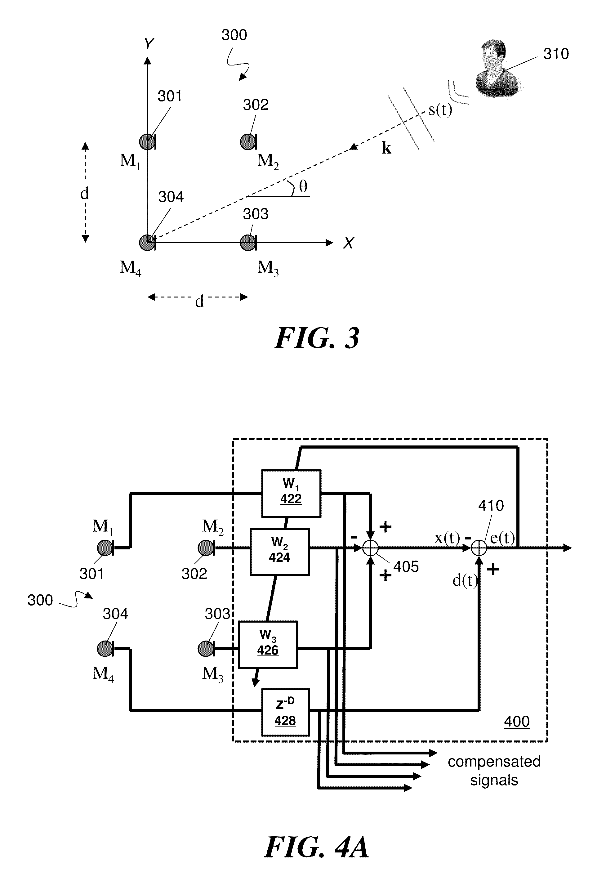 Adaptive self-calibration of small microphone array by soundfield approximation and frequency domain magnitude equalization