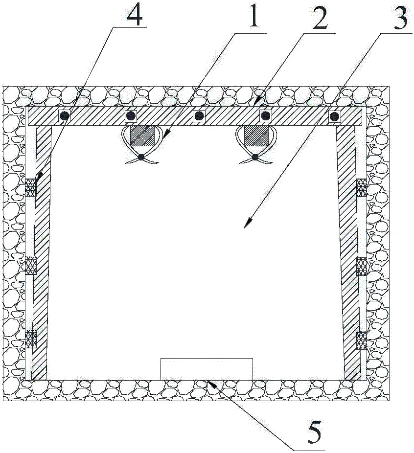 A kind of roadway excavation method of coal seam re-mining in goaf