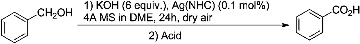 Method for synthesizing benzoic acid compound from benzyl alcohol compound by ultrasonic-assisted oxidation