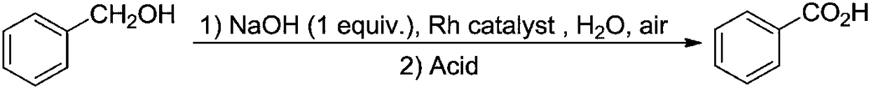 Method for synthesizing benzoic acid compound from benzyl alcohol compound by ultrasonic-assisted oxidation