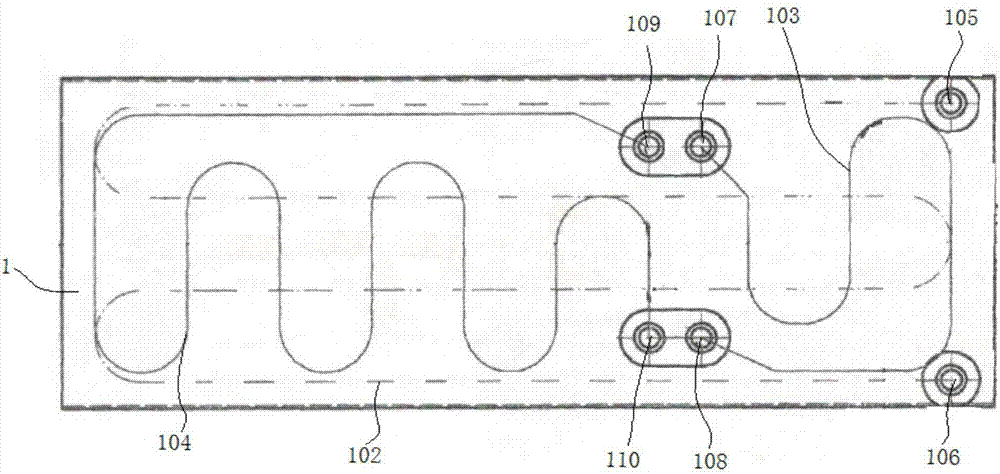 Multilayer cooling blast-furnace cooling stave and processing technology thereof