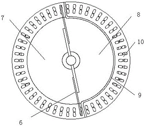 Hollow capsule ring conveying device