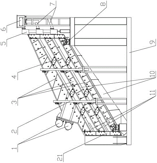 Overlapping high-frequency fine screen