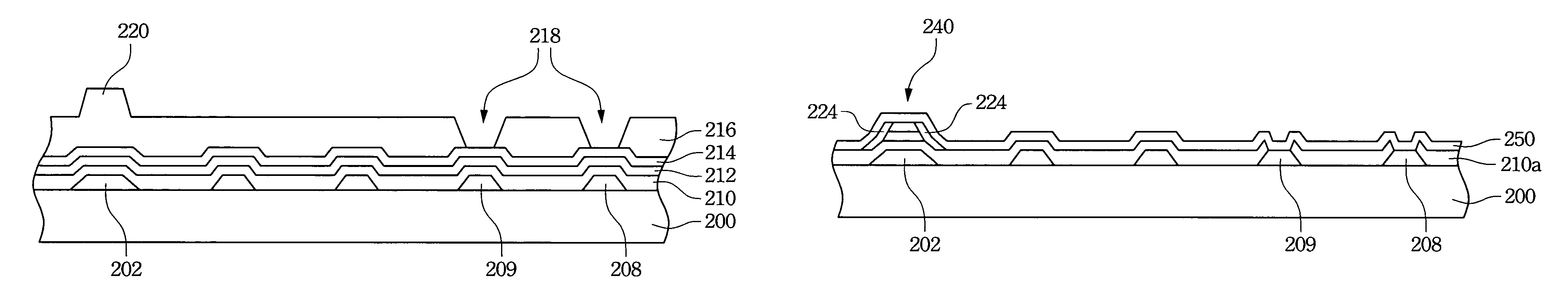 Method of manufacturing a thin film transistor matrix substrate