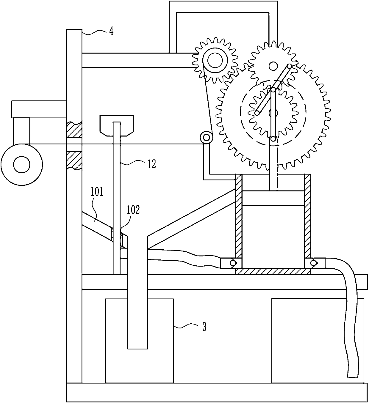 Dyeing and drying equipment of colored yarns for spinning