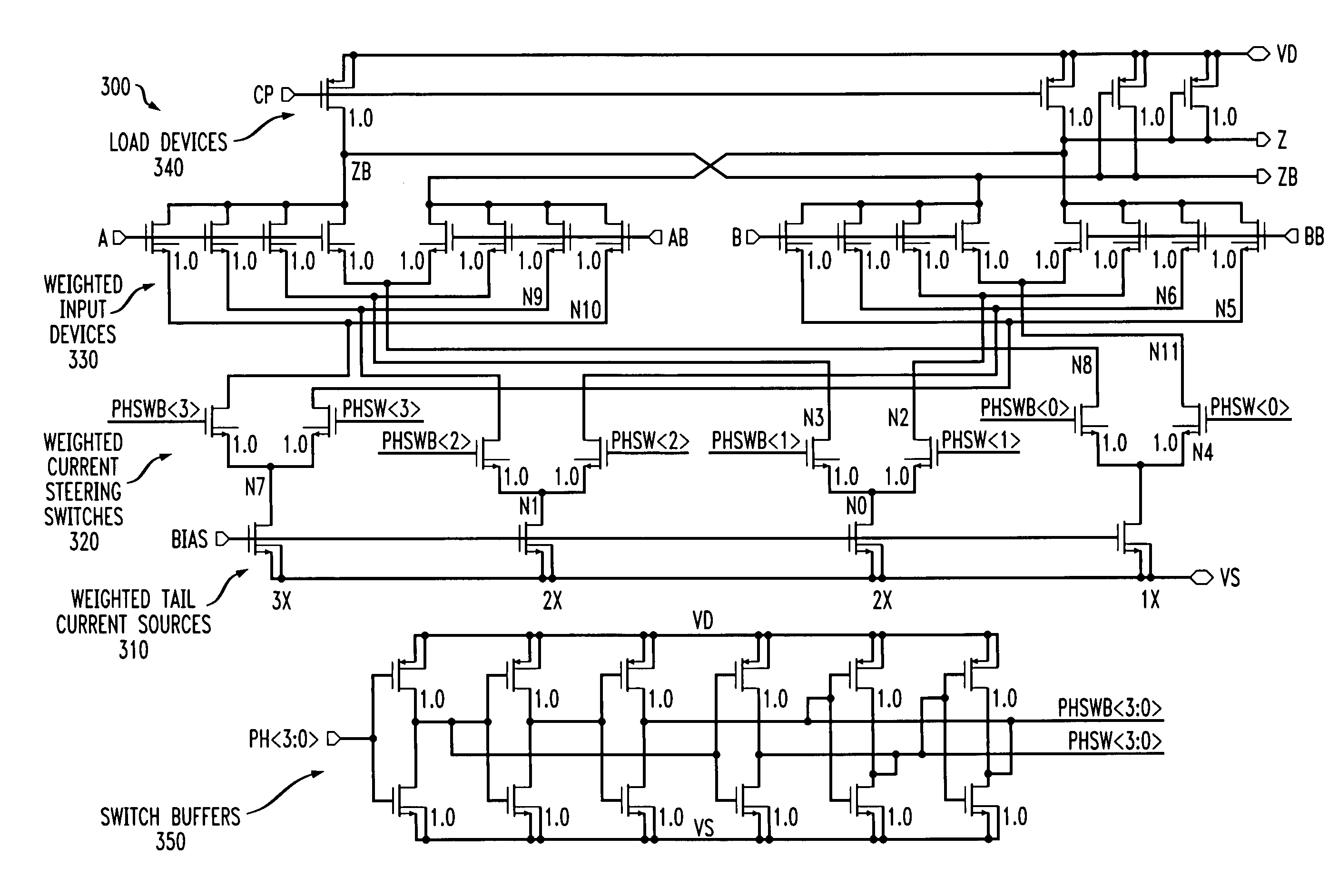 Methods and apparatus for improved phase switching and linearity in an analog phase interpolator