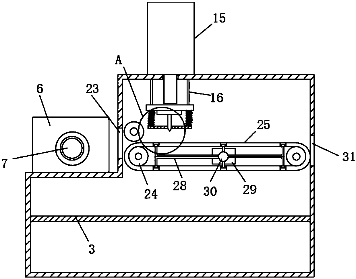 Plastic film heat-sealing device