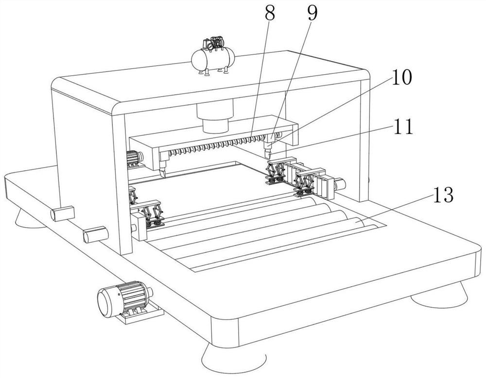 Door plate edge bonding machine with cutting structure